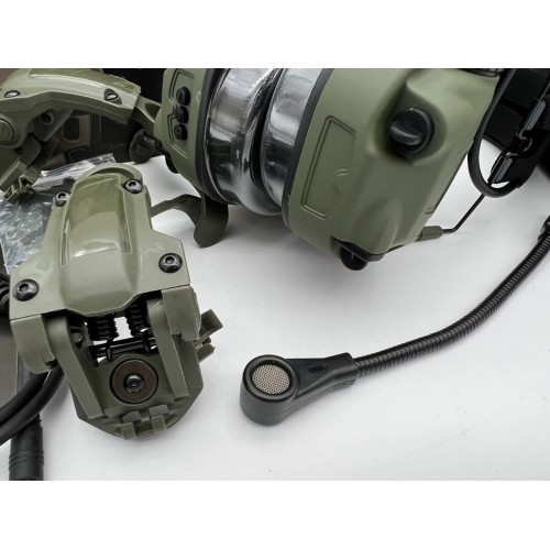 6TH GEN TACTICAL HEADSET тактическая гарнитура, звукосниматель и шумоподавление, активные в Ульяновске