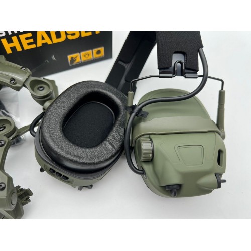 6TH GEN TACTICAL HEADSET тактическая гарнитура, звукосниматель и шумоподавление, активные в Ульяновске