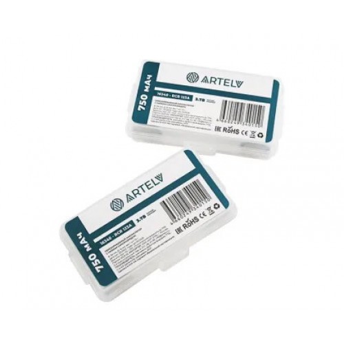 Аккумуляторные батареи RCR123 ARTELV 3.7V Li-Ion 750 mAh в Ульяновске
