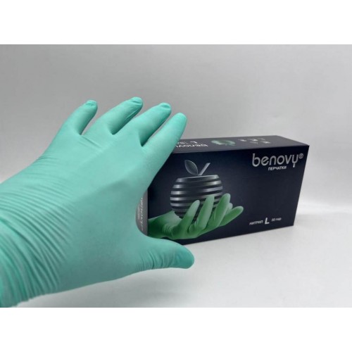 BENOVY MULTICOLOR НИТРИЛ медицинские цветные перчатки в Ульяновске