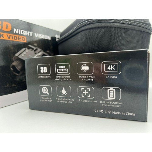 Бинокль ночного видения 3D NIGHT VISION / 4K VIDEO  (с креплением на голову)  в Ульяновске