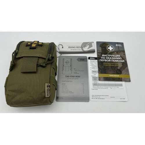 Военная тактическая аптечка RHINO RESCUE IFAK TRD MINI 11в1 в Ульяновске