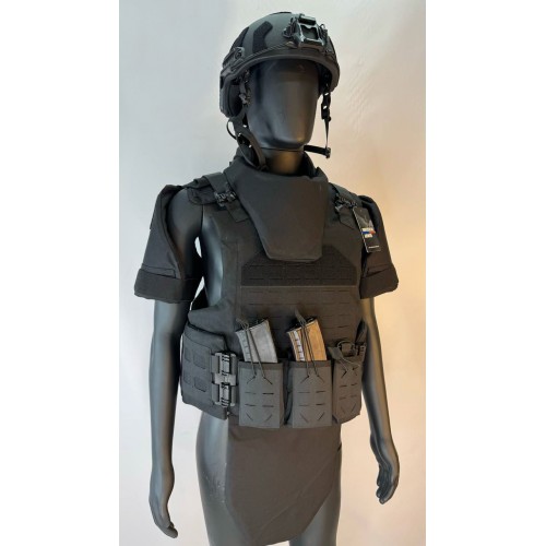 Бронежилет разгрузочный UNIVERSAL ARMOR в Ульяновске (СВМПЭ + бронеплиты Бр5 класса) черный