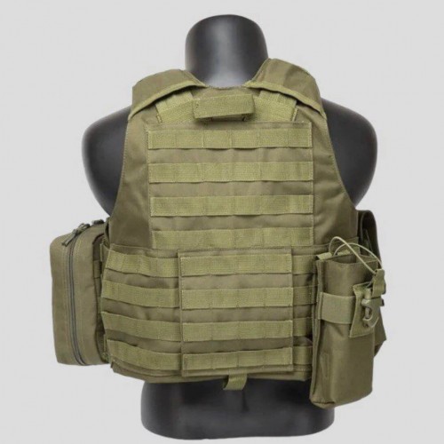 Тактический разгрузочный жилет «5 / пять карманов» с подсумками Tactical Molle Plate Carrier для съемных бронепластин в Ульяновске